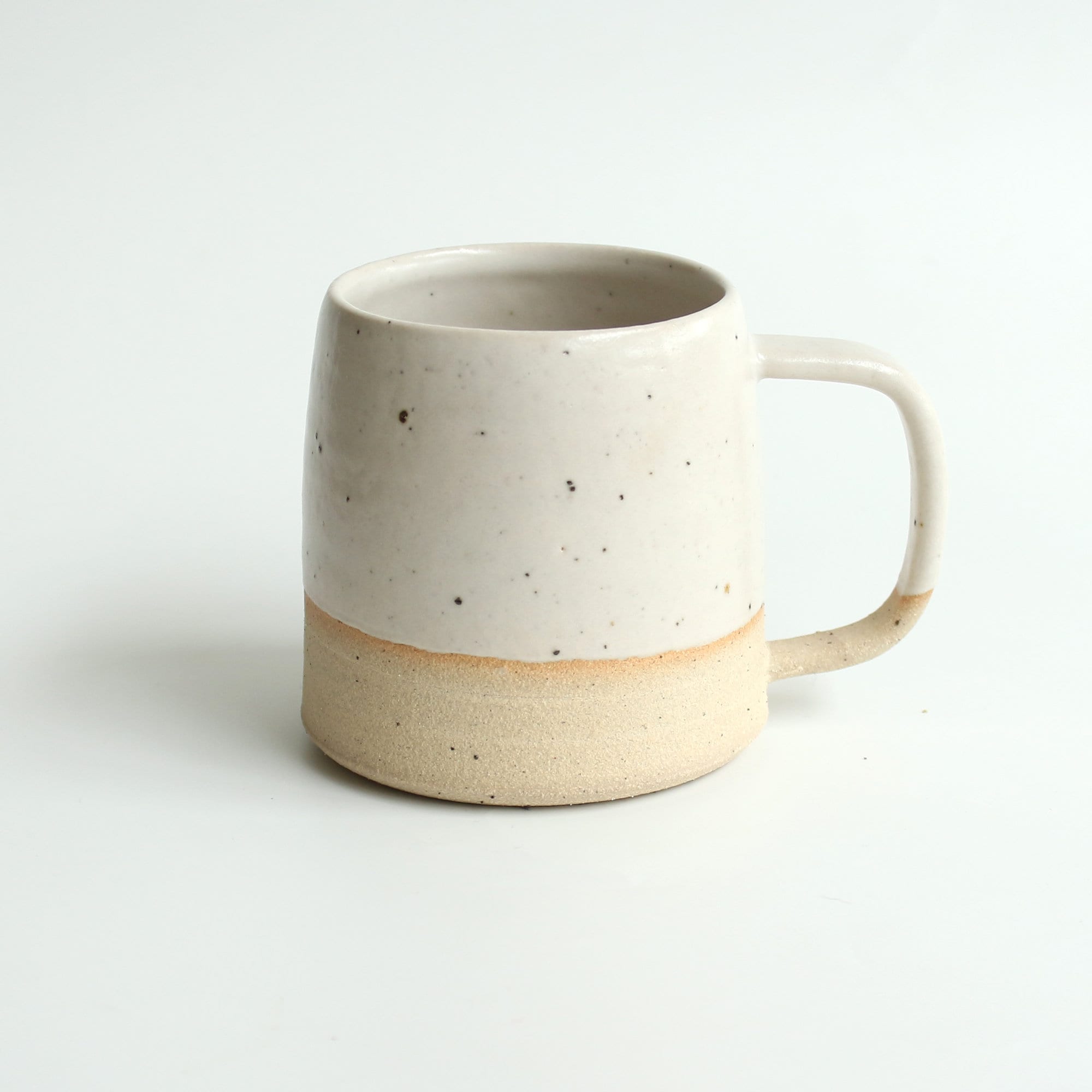 Ceramic Mug In White, Yellow, Pink, Blue And Green