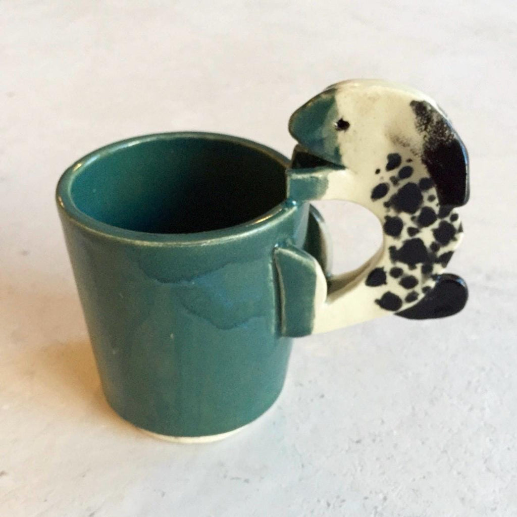 Colorful Rabbit Pottery Ceramic Handmade Easter Bunny Rabbit Mug Tea Coffee Cup Functional Art Gift Customizable Pet Rabbit Cup Easter