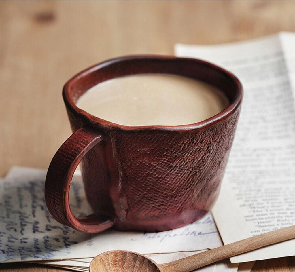 Handmade Ceramic Coffee Mug, Rustic Pottery Mug, Stoneware Coffee Cup, Minimalist Handmade Mug, Coffee Lover Gift