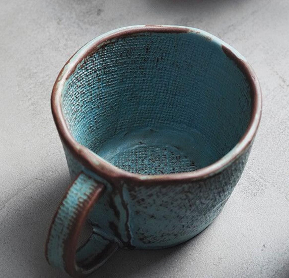 Handmade Ceramic Coffee Mug, Rustic Pottery Mug, Stoneware Coffee Cup, Minimalist Handmade Mug, Coffee Lover Gift