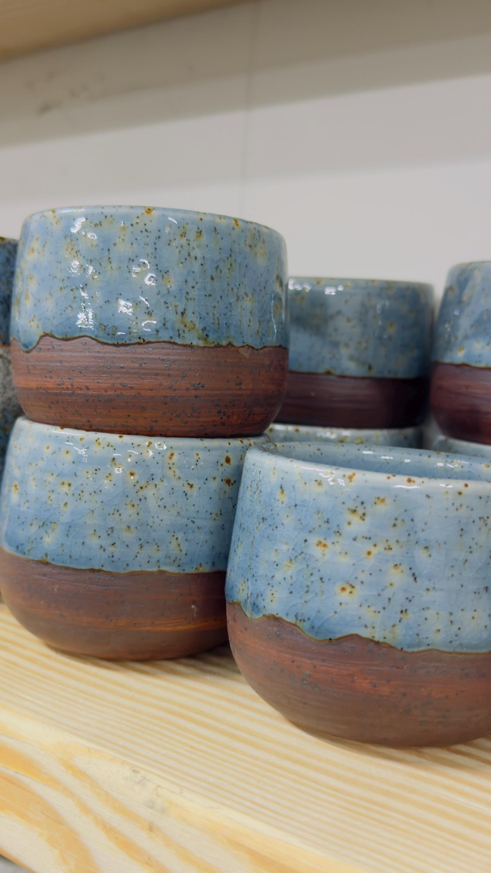 Handmade Ceramic Japanese Style Espresso Cup, Minimalistic Small Cup Glazed