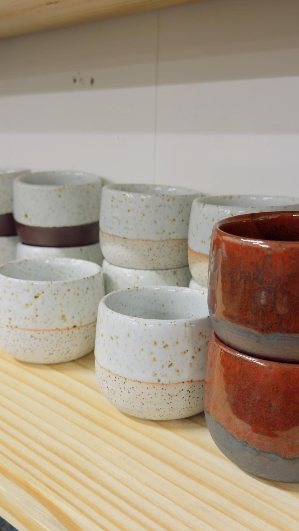 Handmade Ceramic Japanese Style Espresso Cup, Minimalistic Small Cup Glazed